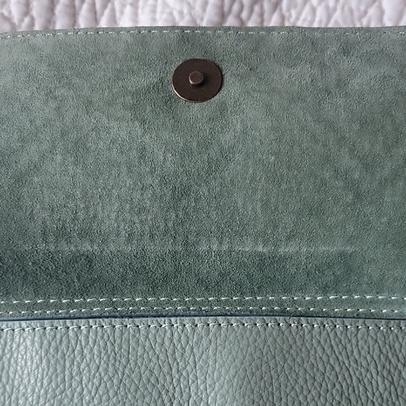 VALENTINA FIORE Leather Crossbody green Color, Made In Italy - Picture 10 of 12